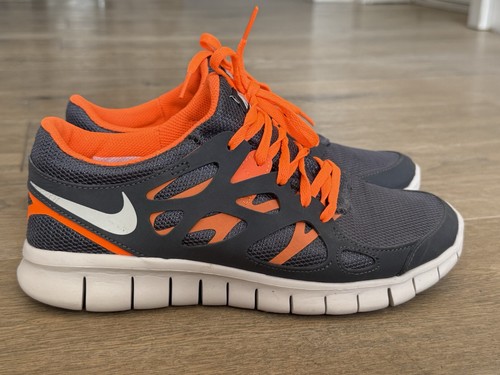 Nike free run grey orange - run,